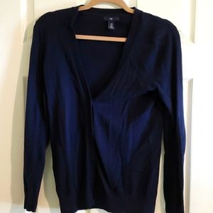 Gap xs navy blue button up cardigan